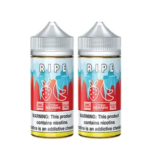 2PACK BUNDLE Straw Nanners On Ice by Vape 100 Ripe Collection 200ml (2x100ml) - Ejuice Store