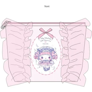 50th Anniversary DOLLY MIX Frilly Boat-Shaped Tissue Pouch - Light Pink