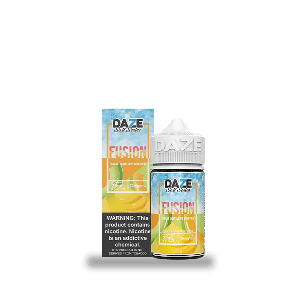 7 Daze Fusion Banana Cantaloupe Honeydew ICED 30ml Nic Salt Vape Juice