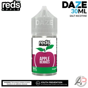 7 Daze Reds Apple Berries Salt nicotine 30mL