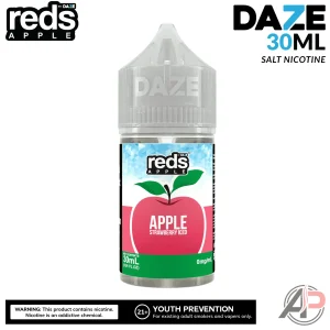 7 Daze Reds Apple Strawberry Iced Salt Nicotine 30mL