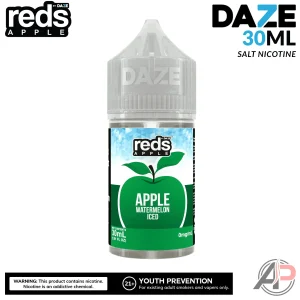 7 Daze Reds Apple Watermelon Iced Salt Nicotine 30mL