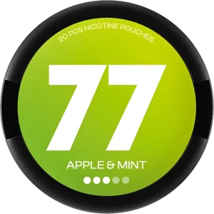 77 Apple Mint Nicotine Pouches – 10mg (5 Pack)