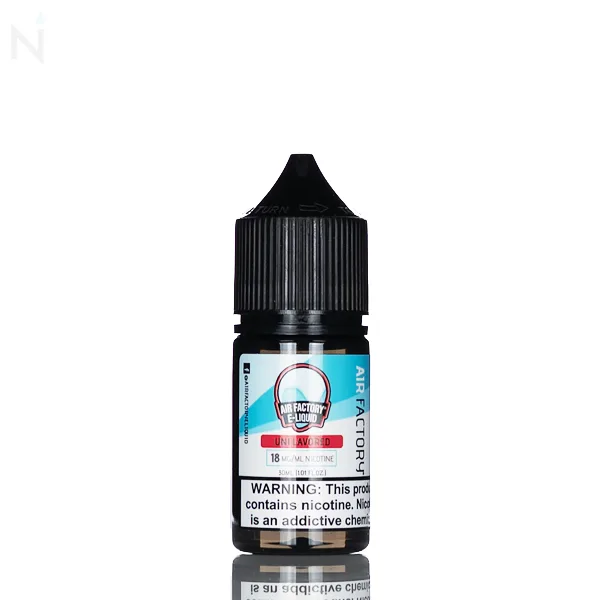 Air Factory Salt Nic – Unflavored – 30ml - Image 2