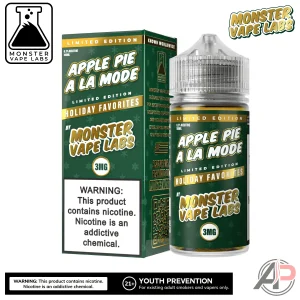 Apple Pie A La Mode E-Liquid By Holiday Monster Vape Labs 100mL