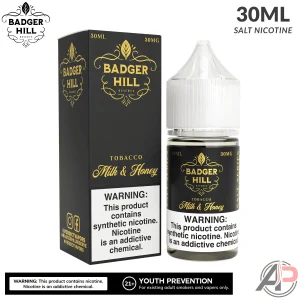 Badger Hill Reserve Milk & Honey Salt Nicotine 30mL