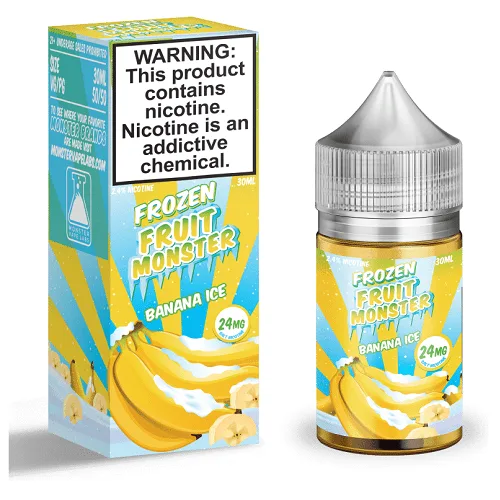 Banana Ice 30ml Nic Salt Vape Juice – Frozen Fruit Monster