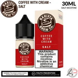 Barista Brew Co Coffee With Cream Salt Nicotine 30mL
