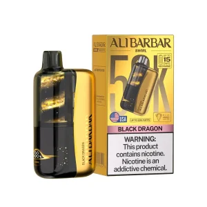 Black Dragon - Alibarbar Swirl 50k Disposable Vape