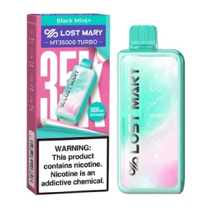 Black Mint Disposable Vape (35000 Puffs) by Lost Mary MT35000 Turbo - Ejuice Store