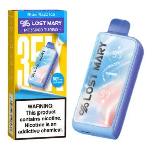 Blue Razz Ice Disposable Vape (35000 Puffs) by Lost Mary MT35000 Turbo - Ejuice Store