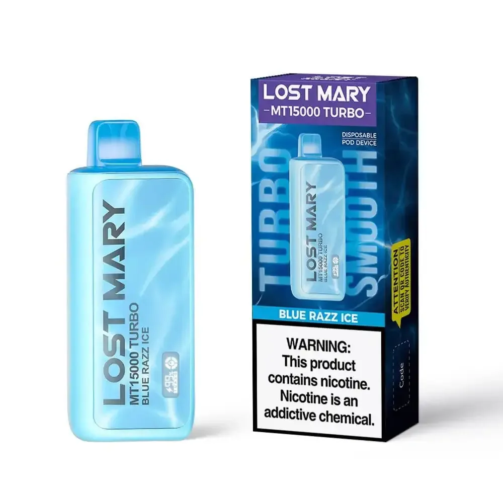 Blue Razz Ice - Lost Mary MT15000 Turbo Disposable Vape