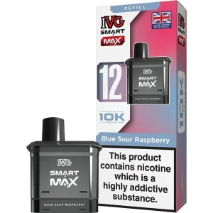 Blue sour raspberry IVG Smart Max pod & refill 12ml