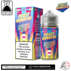 Blueberry Raspberry Lemon E-Liquid By Fruit Monster Vape Labs 100mL