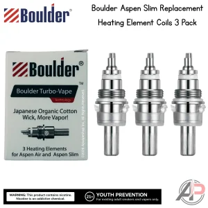 Boulder Aspen Slim Replacement Heating Element Coils 3 Pack