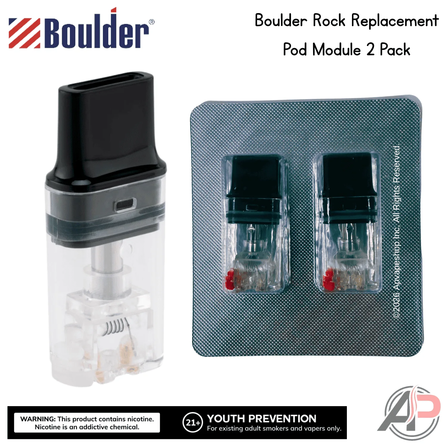 Boulder Rock Replacement Pod Module 2 Pack