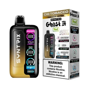 Cig Tobacco - Syntrix Ghost It 40k Disposable Vape