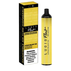 Citrus Delight Ice Disposable Vape (5000 Puffs) by Lucid Flow - Ejuice Store