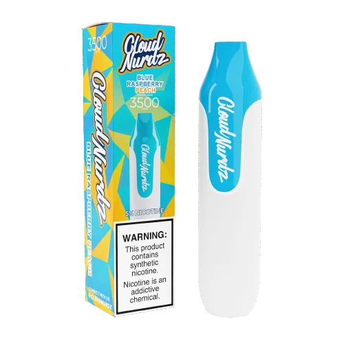 Cloud Nurdz Blue Raspberry Peach Disposable Vape | $7.95