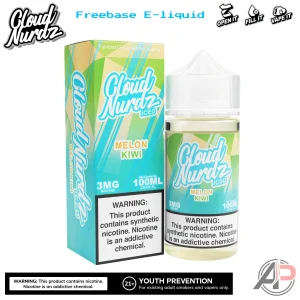 Cloud Nurdz Melon Kiwi Iced E-Liquid 100mL