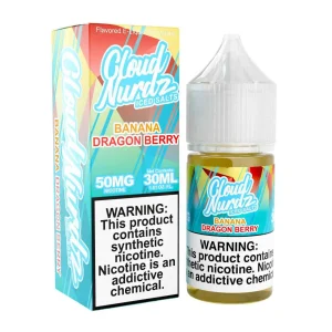 Cloud Nurdz Salts Iced Banana Dragonberry Synthetic Nicotine 30ml E-Juice