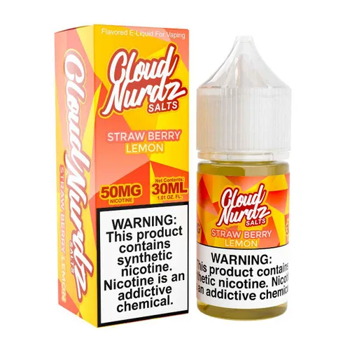 Cloud Nurdz Salts Strawberry Lemon 30ml E-Juice - Image 2