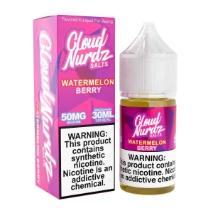 Cloud Nurdz Salts Watermelon Berry Synthetic Nicotine 30ml E-Juice