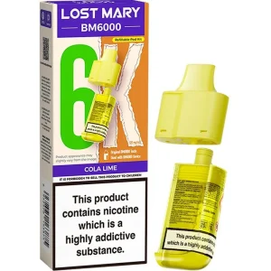 Cola lime Lost Mary BM6000 pod & refill 12ml