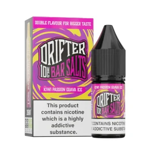 Drifter Bar Salts Kiwi Passion Guava Ice Nic Salt