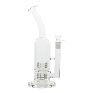 Dual Twin Matrix Perc Bong - 12in