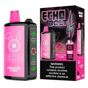 ECHO BOLT Pink Cotton Clouds Disposable Vape | 16000 Puffs