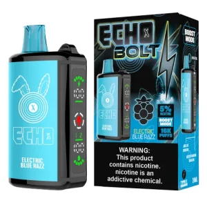 Electric Blue Razz Disposable Vape (16000 Puffs) by ECHO BOLT - Ejuice Store