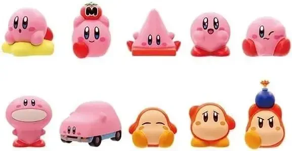 Ensky Kirby Soft Mascot Figure Set - 10 Piece Puppet Collection