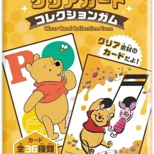 Ensky Winnie Pooh Clear Card Gum Set of 18 Packs Grape Flavor