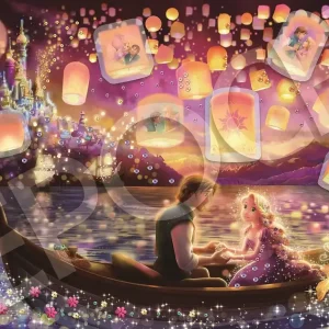 Epoch 500 Piece Disney Tangled Jigsaw Puzzle with Glue and Spatula 38x53cm