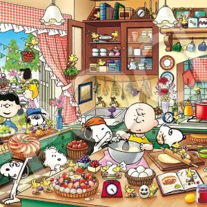 Epoch Jigsaw Puzzle 1000 Piece Peanuts Snoopy Country Kitchen Japan Official