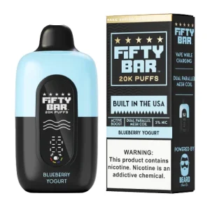 Fifty Bar 20K Blueberry Yogurt Disposable Vape | From $9.95