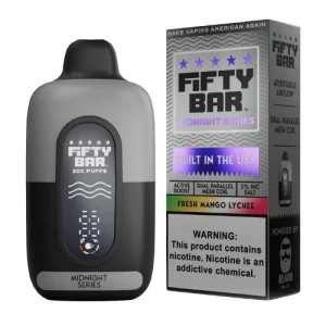 Fifty Bar 20K Fresh Mango Lychee Disposable Vape | From $9.95