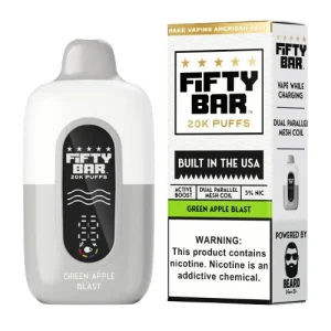 Fifty Bar 20K Green Apple Blast Disposable Vape | From $9.95