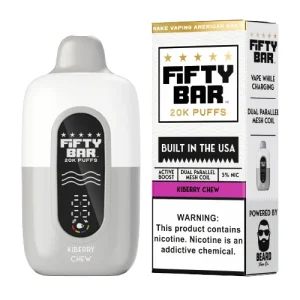 Fifty Bar 20K Kiberry Chew Disposable Vape | From $9.95