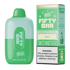 Fifty Bar 6500 Mint 5% Disposable Vape | $9.95