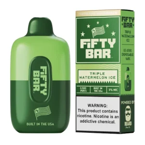 Fifty Bar 6500 Triple Watermelon Disposable Vape | $9.95