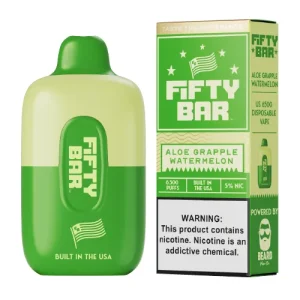 Fifty Bar Aloe Grapple Watermelon Disposable Vape | $9.95