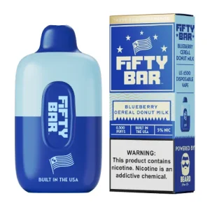 Fifty Bar Blueberry Cereal Donut Milk Disposable Vape | $9.95