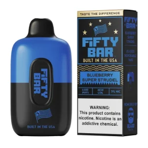 Fifty Bar Blueberry Super Strudel Disposable Vape | $9.95