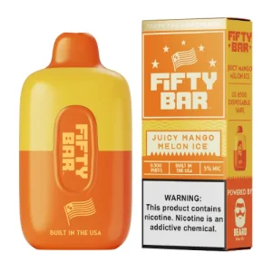 Fifty Bar Juicy Mango Melon Ice Disposable Vape | $9.95
