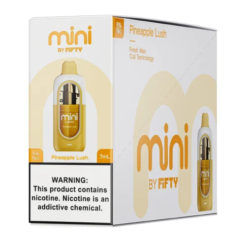 Fifty Bar Mini - Pineapple Lush Disposable Vape | From $9.95 - Image 2