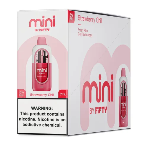 Fifty Bar Mini - Strawberry Chill Disposable Vape | $9.95 - Image 2