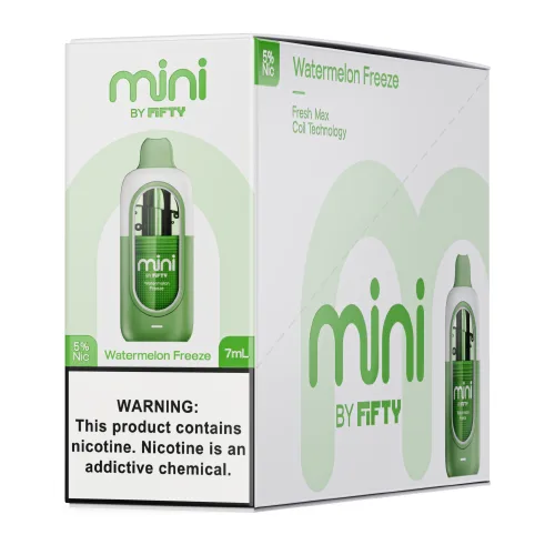 Fifty Bar Mini - Watermelon Freeze Disposable Vape | $9.95 - Image 2
