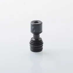 Four One Five 415 Tombo Giri Baby Style Short 510 Drip Tip - Black + Black, Stainless Steel + Resin